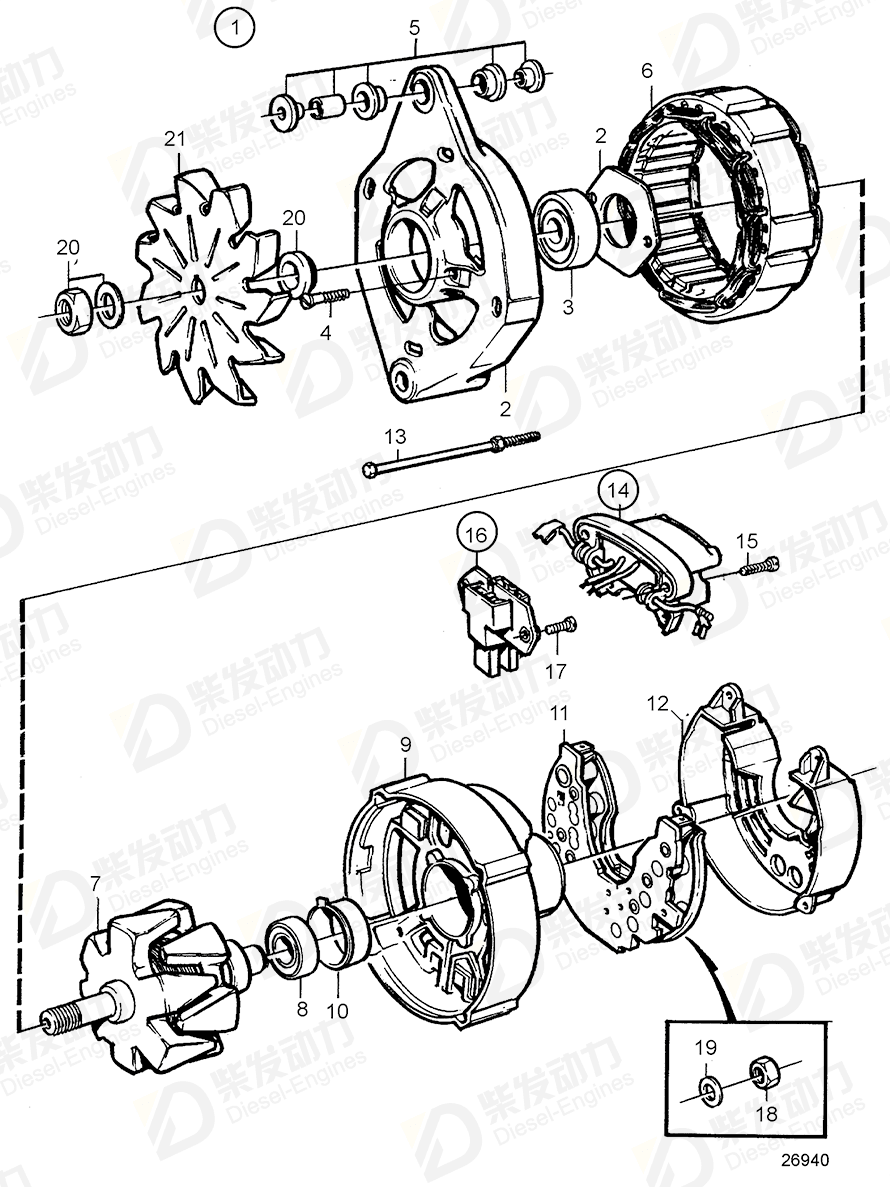 volvo penta Ball bearing 864351 Drawing volvo penta Ball bearing 864351 Drawing